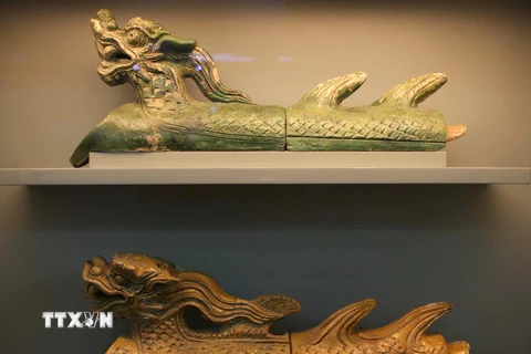 Trưng bày hiện vật quý phát hiện tại Hoàng Thành Thăng Long