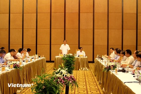 Tiểu ban Văn kiện Đại hội Đảng làm việc với Thường vụ Quảng Ninh