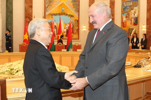 Tuyên bố chung củng cố quan hệ toàn diện Việt Nam-Belarus