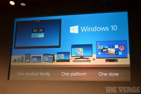 Microsoft sẽ giới thiệu hệ điều hành Windows 10 vào đầu năm tới