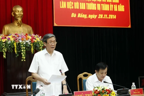Tiểu ban Văn kiện Đại hội Đảng làm việc với Thành ủy Đà Nẵng