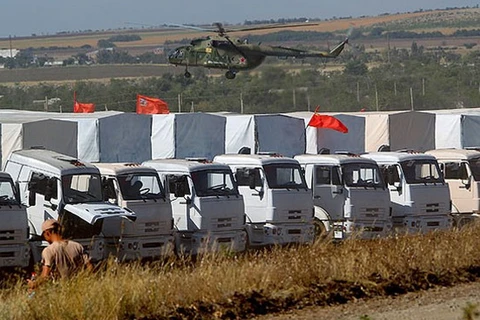 Đoàn xe viện trợ nhân đạo thứ 9 của Nga đã tới Donetsk