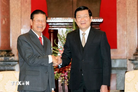 Chủ tịch nước tiếp Phó Thủ tướng Lào Somsavad Lengsavath