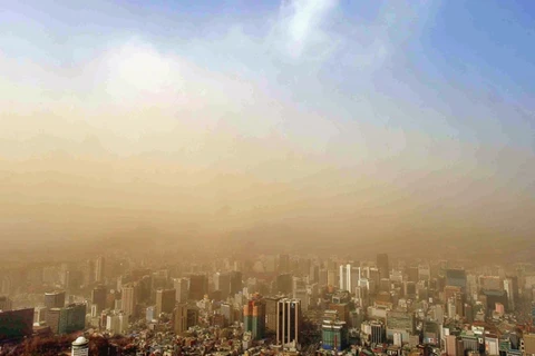 Bão cát mạnh nhất trong 5 năm qua trên bán đảo Triều Tiên