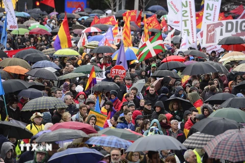 Biểu tình phản đối biện pháp kinh tế khắc khổ ở Tây Ban Nha
