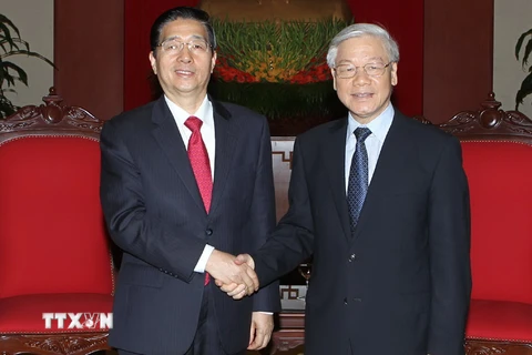 Tổng Bí thư tiếp Đoàn đại biểu cấp cao Bộ Công an Trung Quốc 