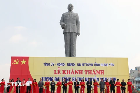 Hưng Yên khánh thành tượng đài Tổng Bí thư Nguyễn Văn Linh 