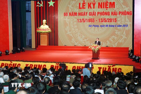Thủ tướng dự kỷ niệm 60 năm Ngày giải phóng thành phố Hải Phòng
