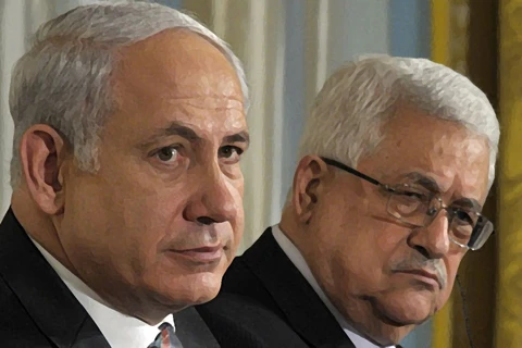 Tổng thống Mahmoud Abbas (phải) thất vọng về các cuộc thương lượng với chính quyền Thủ tướng Netanyahu (trái). (Nguồn: Getty Images)