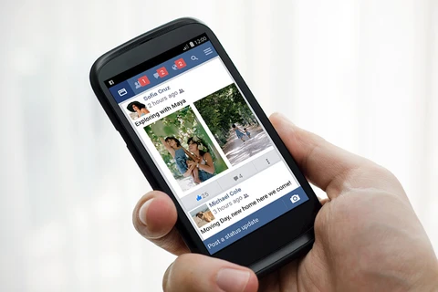 Giao diện Facebook Lite trên điện thoại di động cấu hình thấp. (Nguồn: newsroom.fb.com)