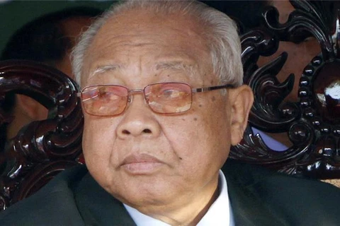 Ông Chea Sim, Chủ tịch Thượng viện, Chủ tịch Đảng Nhân dân Campuchia. (Nguồn: AP)