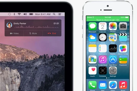 Tính năng Continuity cho phép nhận cuộc gọi iPhone trên máy Mac (trái) hoặc iPad. (Nguồn: The Verge)