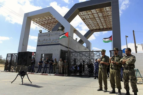 Cửa khẩu Rafah giữa Ai Cập và Dải Gaza của Palestine. (Nguồn: AFP)