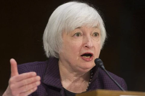 Chủ tịch Cục Dự trữ Liên bang Mỹ (Fed), bà Janet Yellen. (Nguồn: AFP)