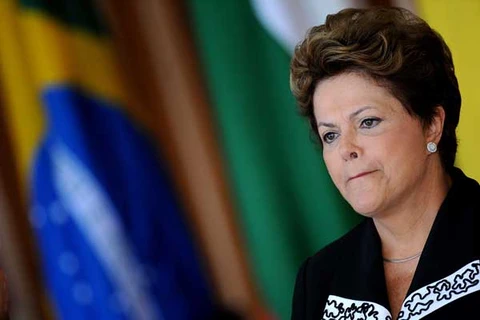 Hiện uy tín của Tổng thống Brazil Rousseff chỉ ở mức 9%. (Nguồn: AFP)