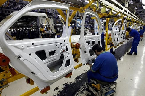 Bên trong nhà máy sản xuất ôtô của hãng Khodro ở Iran. (Nguồn:Getty Images)