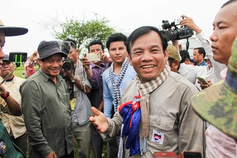 Nghị sỹ Đảng Cứu nguy Dân tộc (CNRP) đối lập khu vực Svay Rieng, ông Real Camerin. (Nguồn: khmertimeskh.com)