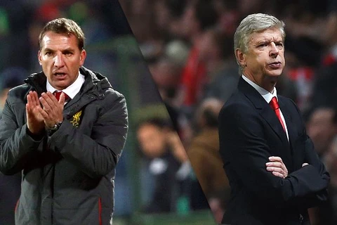 Arsenal-Liverpool: Cuộc đối đầu giữa tay thực dụng Rodgers và ông lãng mạn Wenger. (Nguồn: espnfc.com)