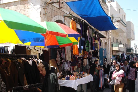 Một khu chợ của người Palestine. (Nguồn: patwoods.wordpress.com)