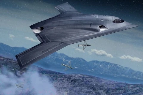 Phác họa ý tưởng về mẫu máy bay ném bom chiến lược mới của Không quân Mỹ. (Nguồn: Northrop Grumman