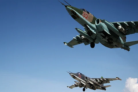 Máy bay tiêm kích Nga trên bầu trời Syria. (Nguồn: RIA Novosti)