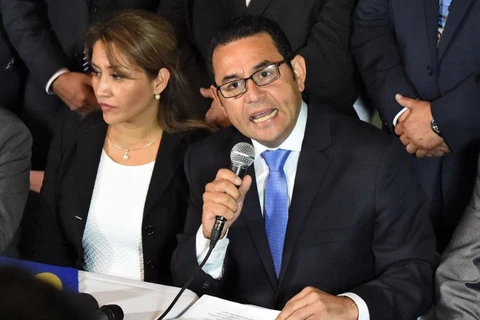 Tổng thống đắc cử của Guatemala Jimmy Morales. (Nguồn: AFP)