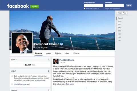 7 ngày thế giới công nghệ: Ông Obama ra trang Facebook cá nhân