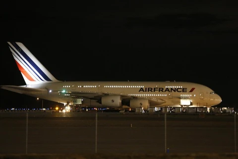 Máy bay của hãng Air France bị hạ cánh khẩn cấp ở sân bay Salt Lake, Mỹ. (Nguồn: AFP)