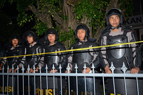 Lực lượng cảnh sát Indonesia. (Nguồn: Getty Images)