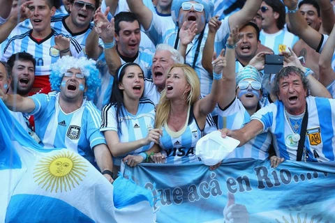 Các cổ động viên bóng đá của Arrgentina. (Nguồn: Getty Images)