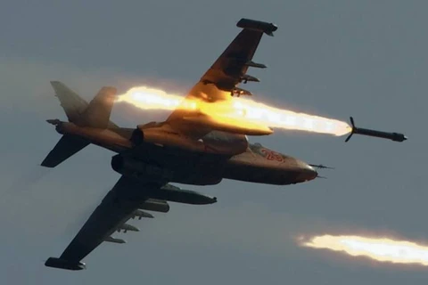 Máy bay chiến đấu Nga không kích mục tiêu ở Syria. (Nguồn: english.republika.mk)