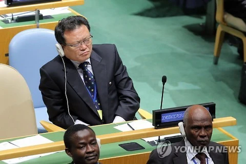 Thứ trưởng Ngoại giao Triều Tiên Pak Myong-Guk. (Nguồn: Yonhap)