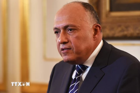 Bộ trưởng Ngoại giao Ai Cập Sameh Shoukry. (Nguồn: AFP/TTXVN)