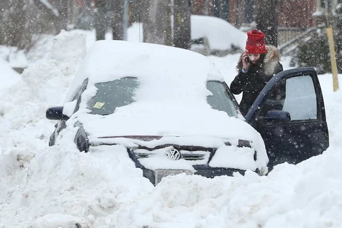 Tuyết rơi dày làm tê liệt giao thông ở Ottawa. (Nguồn: ottawacitizen)