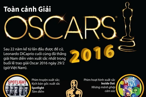 [Infographics] Toàn cảnh lễ trao giải thưởng điện ảnh Oscar 2016