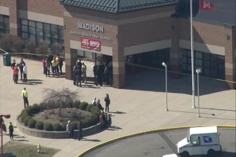 Trường trung học ở thành phố Middletown, nơi xảy ra vụ xả súng. (Nguồn: wlwt.com)