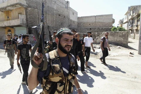 Một tay súng của nhòm phiên quân Ghuraba al-Sham. (Nguồn: Reuters)