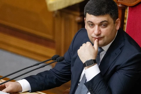 Chủ tịch Quốc hội Ukraine Vladimir Groysman được chỉ định giữ chức Thủ tướng. (Nguồn: EPA)