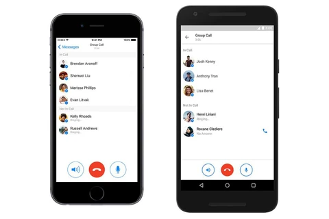 Facebook Messenger cho phép lập nhóm gọi điện tới 50 người