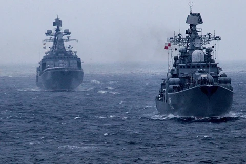 Tàu chiến của Hạm đội Thái Bình Dương (Nga). (Nguồn: Sputnik)