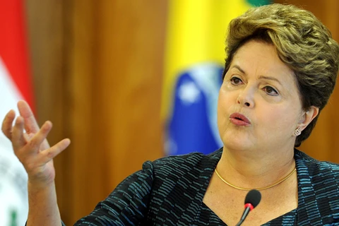 Tổng thống Brazil Dilma Rousseff . (Nguồn: AFP)