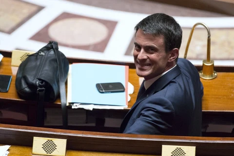 Thủ tướng Pháp Manuel Valls tại Quốc hội Pháp, ngày 12/5. (Nguồn: AFP)