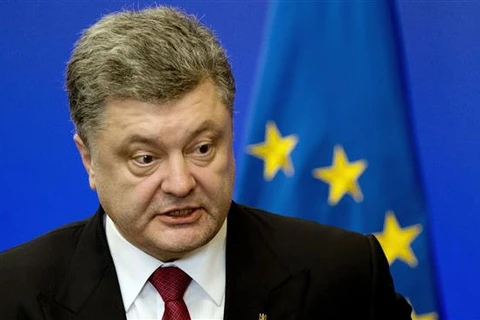 Tổng thống Ukraine Petro Poroshenko. (Nguồn: AFP)