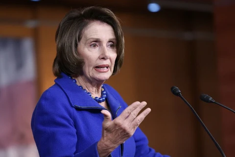 Bà Nancy Pelosi, Hạ nghị sỹ Đảng Dân chủ đại diện cho bang California, lãnh đạo phe thiểu số tại Hạ viện Mỹ. (Nguồn: AFP)