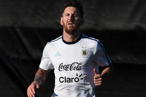 Lionel Messi đã quay trở lại tập luyện cùng đội tuyển Argentina sau khi mới hồi phục chấn thương. (Nguồn: AFP)