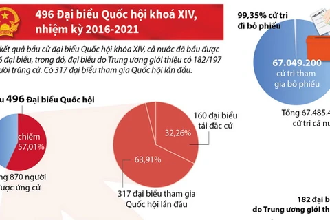 [Infographics] Toàn cảnh kết quả bầu cử Quốc hội khóa XIV