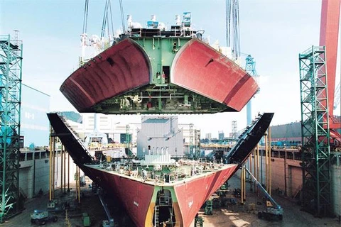 Nhà máy đóng tàu của tập đoàn Hyundai. (Nguồn: 3ders.org)