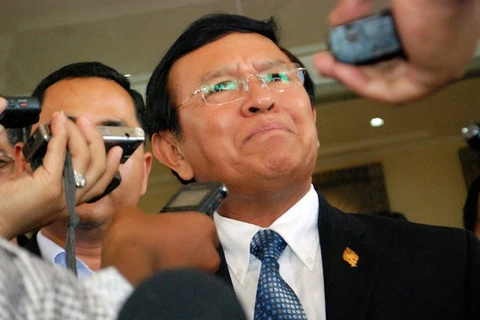 Phó Chủ tịch đảng Cứu nguy Dân tộc Campuchia (CNRP) đối lập, nghị sỹ Kem Sokha. (Nguồn: m-nn.net)