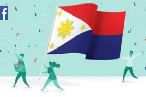 Hình ảnh lá quốc kỳ của Philippines bị Facebook đăng ngược. (Nguồn: Facebook)