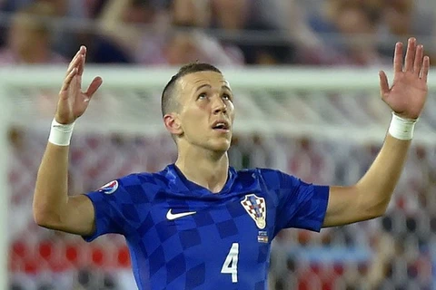 Tuyển thủ Croatia Ivan Perisic trong trận đấu với Tây Ban Nha. (Nguồn: AFP)